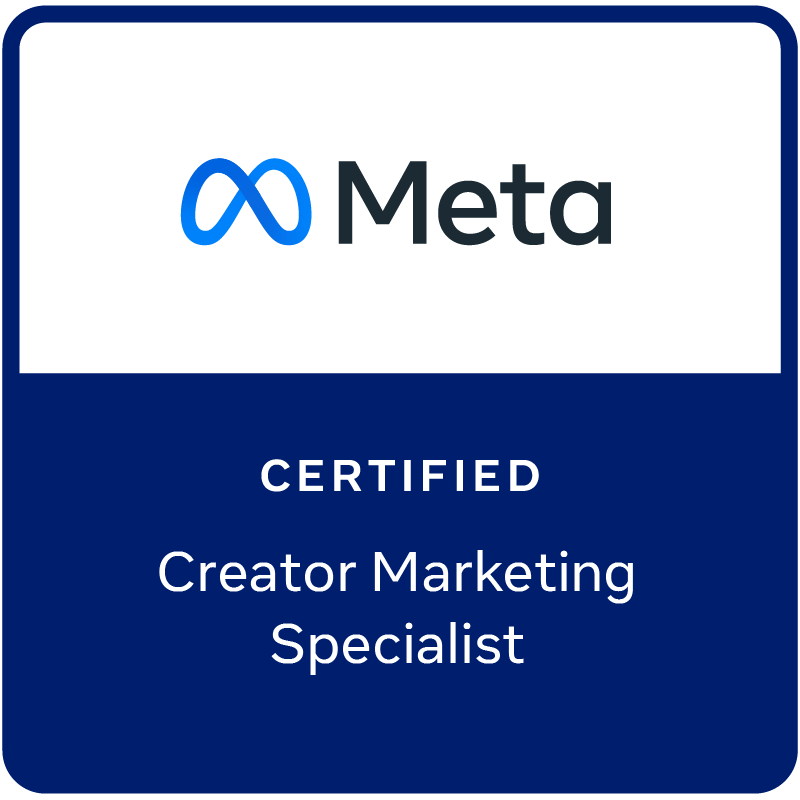 Meta Certified Creator Marketing Specialist badge